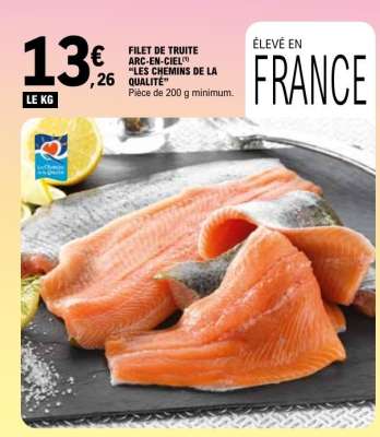 Filet de Truite Arc-en-Ciel