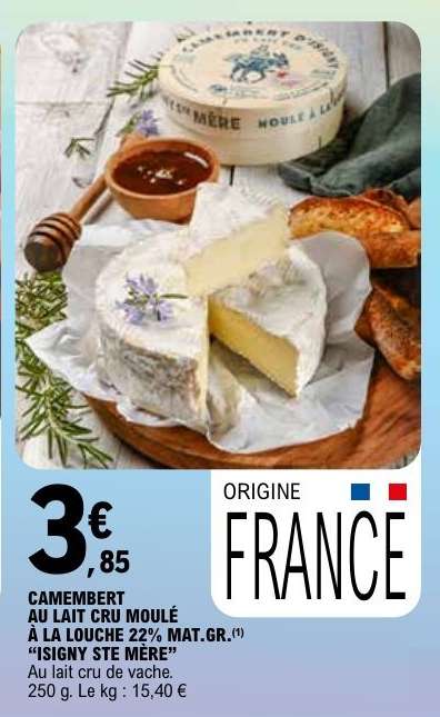 CAMEMBERT AU LAIT CRU MOULÉ