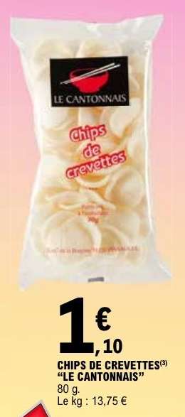Chips de Crevettes 'Le Cantonnais'
