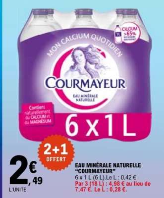 Eau Minérale Naturelle Courmayeur