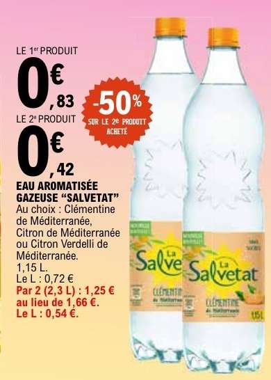 EAU AROMATISÉE GAZEUSE “SALVETAT”