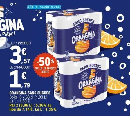 ORANGINA Sans sucres