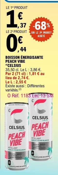 Boisson Énergisante Peach Vibe “Celsius”
