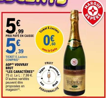 AOP VOUVRAY BRUT 'LES CARACTERES'
