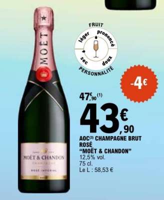 AOC CHAMPAGNE BRUT ROSÉ “MOËT & CHANDON”