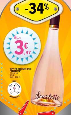 IGP VIN ROSÉ PAYS D'OC SCARLETTE