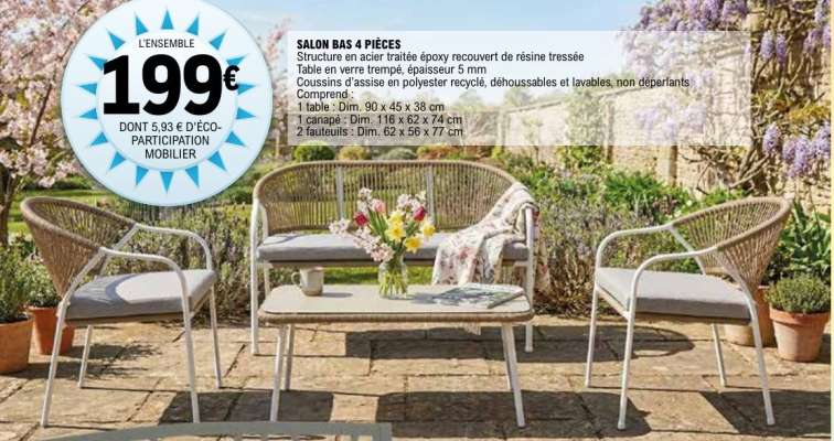 SALON BAS 4 PIÈCES