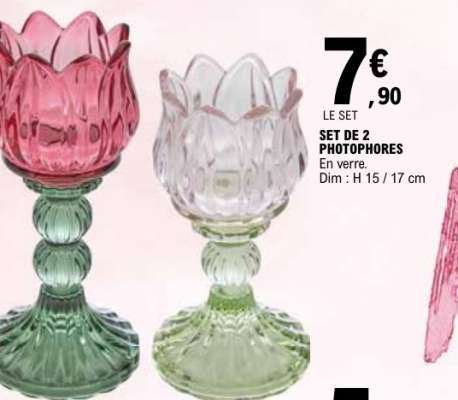SET DE 2 PHOTOPHORES