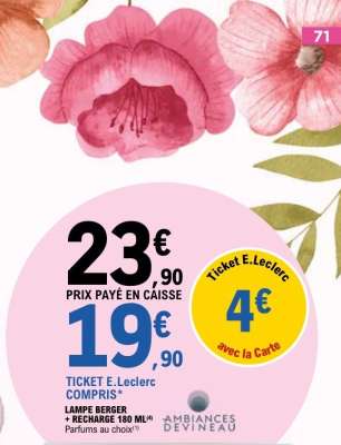 Lampe Berger + Recharge 180 Ml