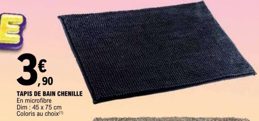 Tapis de bain chenille