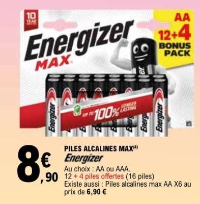 PILES ALCALINES MAX
