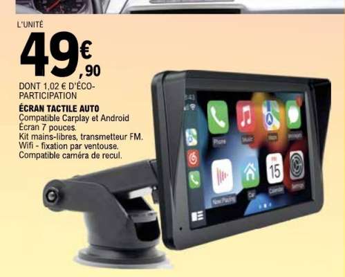 ÉCRAN TACTILE AUTO