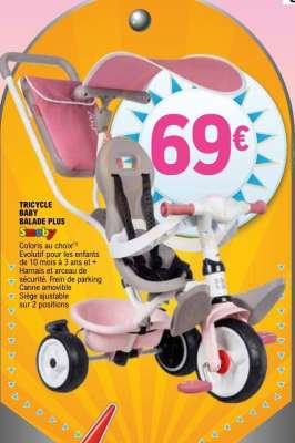 TRICYCLE BABY BALADE PLUS