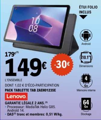 PACK TABLETTE TAB ZAEH0123SE