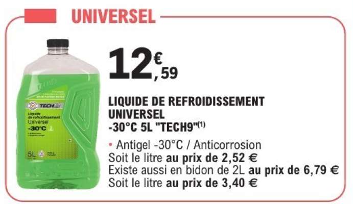 LIQUIDE DE REFROIDISSEMENT UNIVERSEL