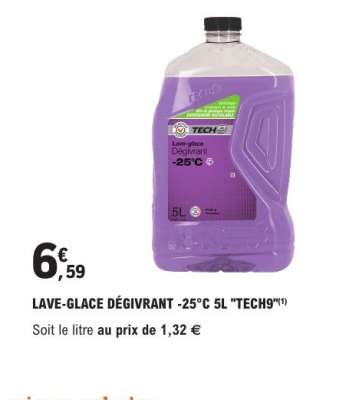 LAVE-GLACE DÉGIVRANT -25°C 5L "TECH9"