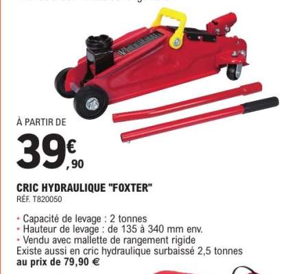 CRIC HYDRAULIQUE "FOXTER"