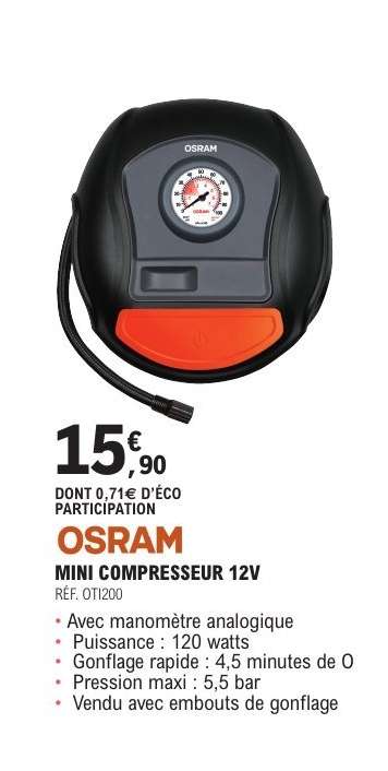 OSRAM MINI COMPRESSEUR 12V