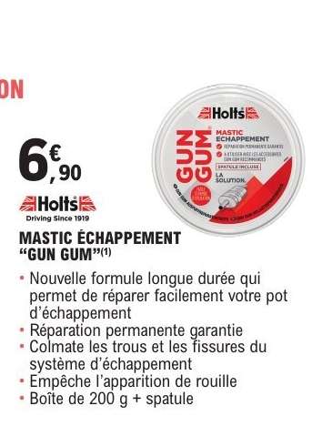 MASTIC ÉCHAPPEMENT 'GUN GUM'