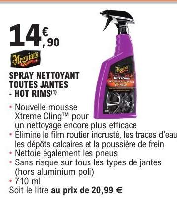 SPRAY NETTOYANT TOUTES JANTES HOT RIMS