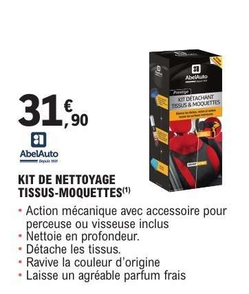 KIT DE NETTOYAGE TISSUS-MOQUETTES