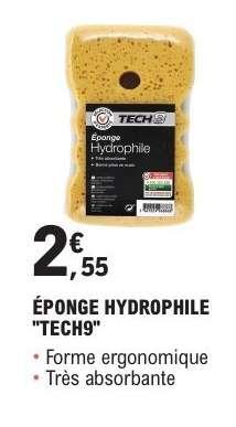 ÉPONGE HYDROPHILE "TECH9"