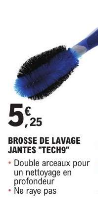 BROSSE DE LAVAGE JANTES "TECH9"