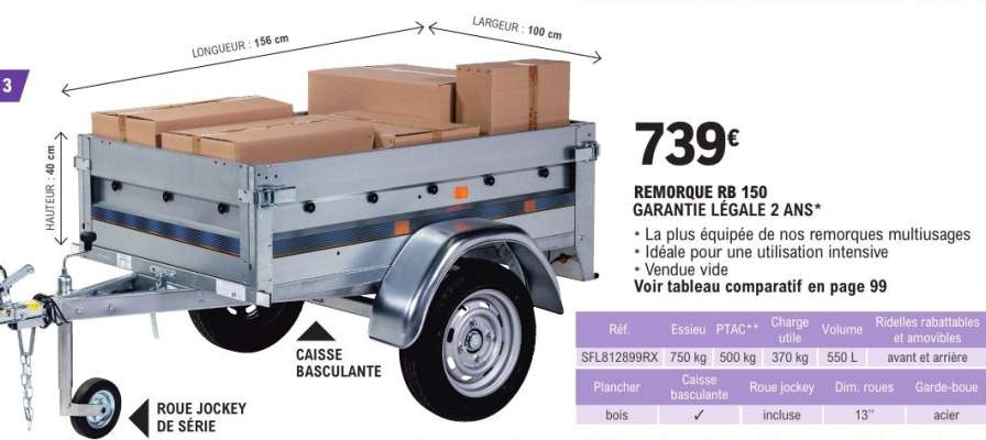 REMORQUE RB 150