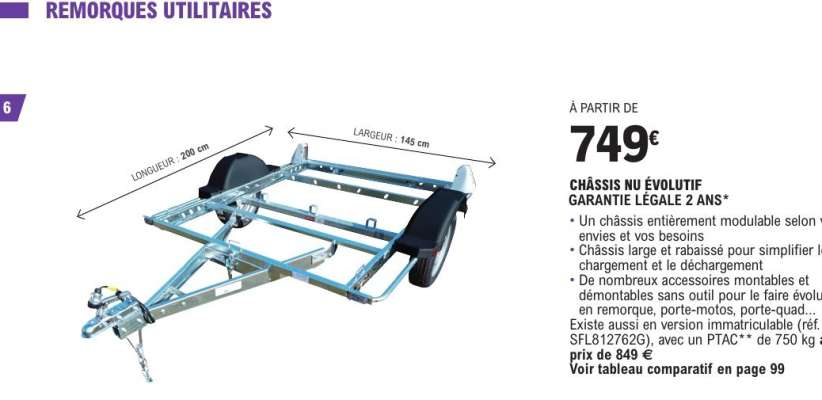 Châssis Nu Évolutif