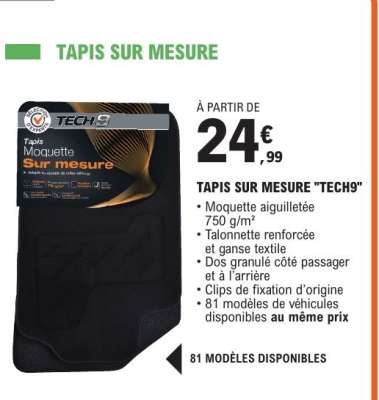 Tapis sur mesure "TECH9"