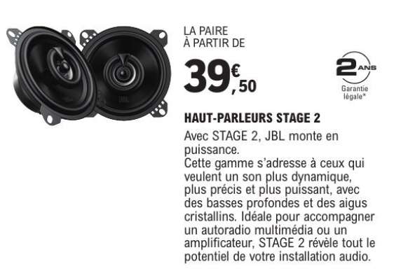 HAUT-PARLEURS STAGE 2
