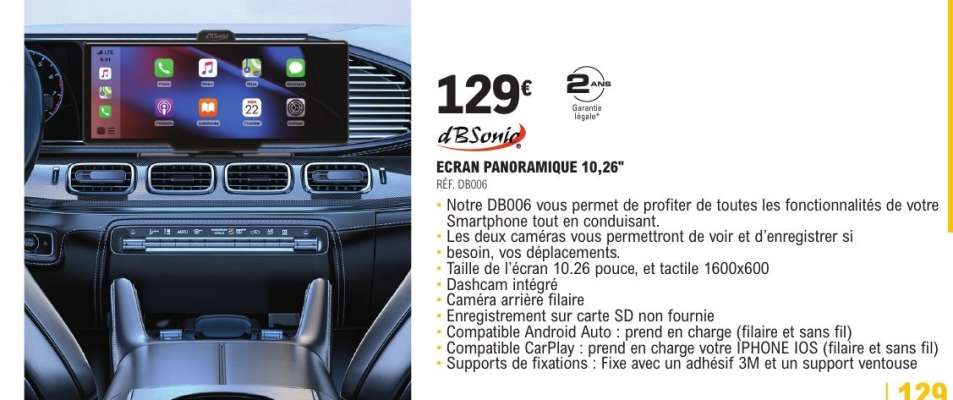 ÉCRAN PANORAMIQUE 10,26"