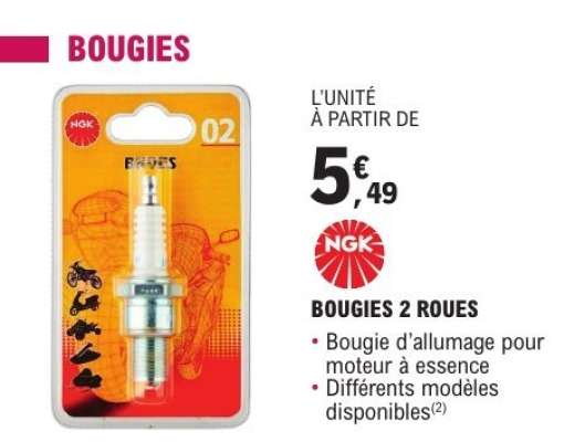 BOUGIES 2 ROUES