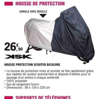 HOUSSE PROTECTION SCOOTER BICOLORE