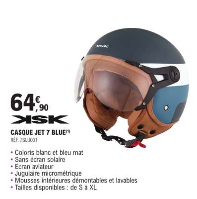 CASQUE JET 7 BLUE