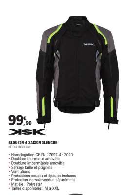 BLOUSON 4 SAISON GLENCOE