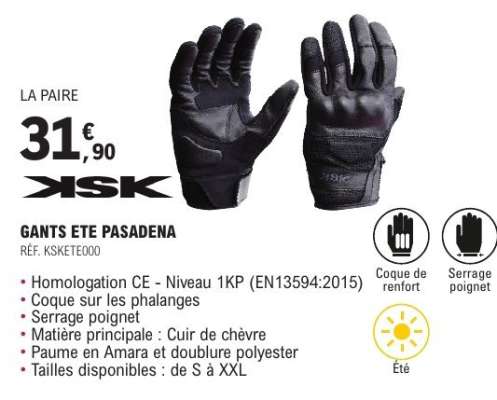 GANTS ÉTÉ PASADENA