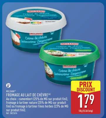 MILSANI FROMAGE AU LAIT DE CHÈVRE