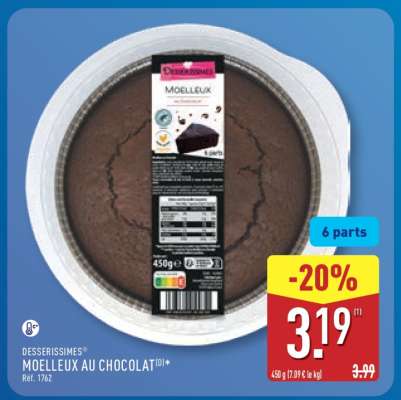 DESSERISSIMES® MOELLEUX AU CHOCOLAT