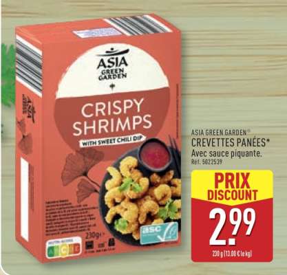 ASIA GREEN GARDEN CREVETTES PANÉES