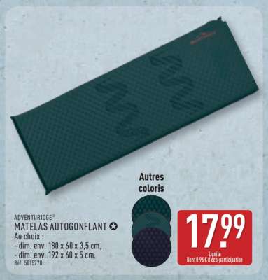 MATELAS AUTOGONFLANT