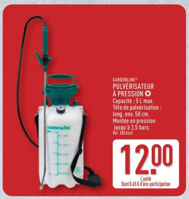 GARDENLINE Pulvérisateur à pression