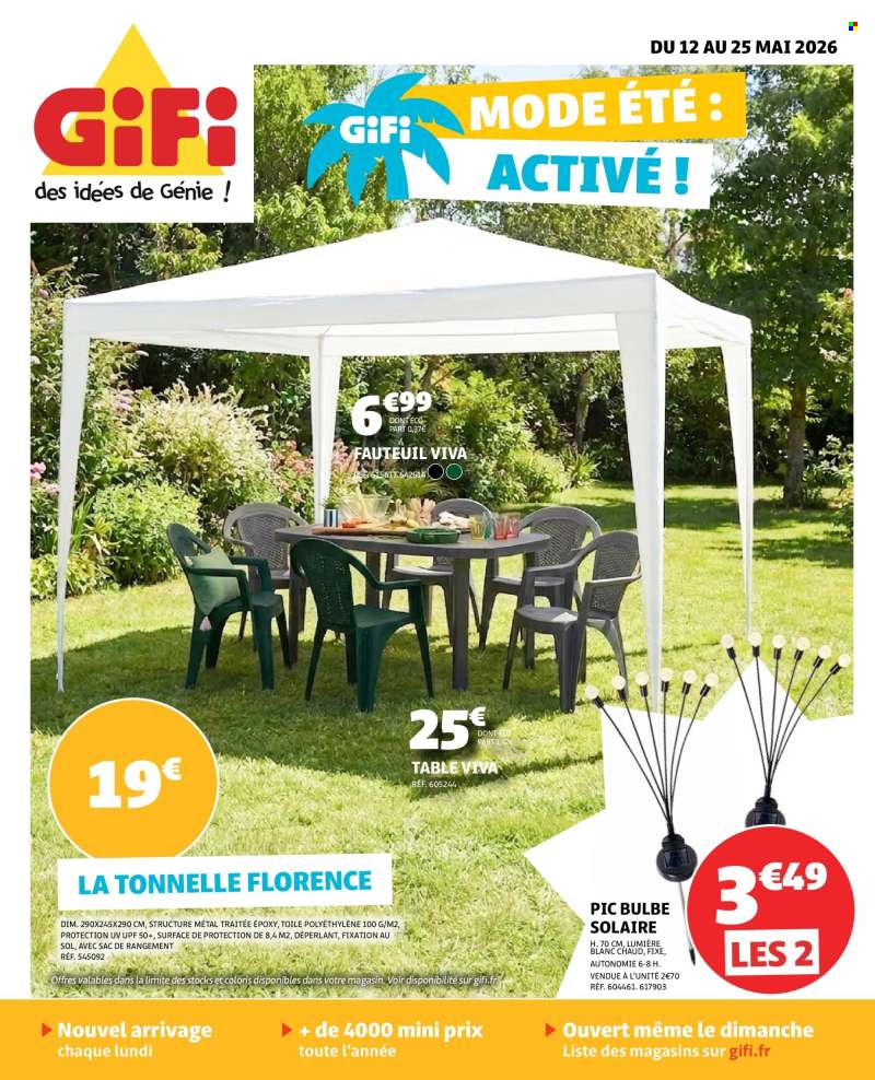 Catalogue GiFi - 12/05/2026 - 25/05/2026.