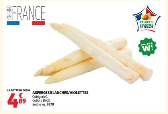 Asperges Blanches Violettes