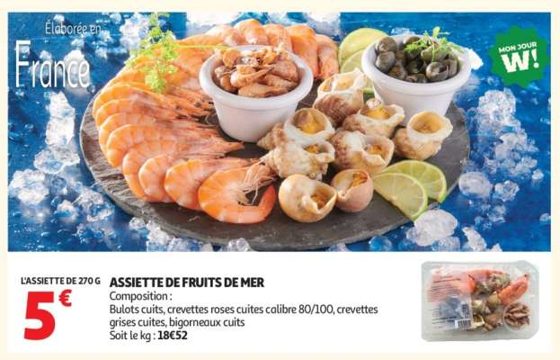 Assiette de fruits de mer