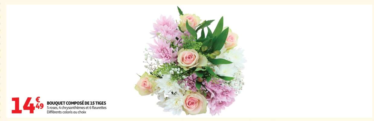 BOUQUET COMPOSÉ 15 TIGES