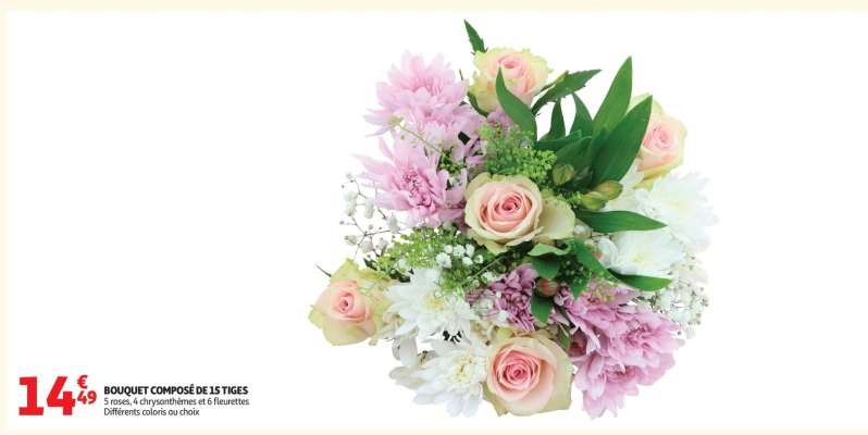 BOUQUET COMPOSÉ DE 15 TIGES