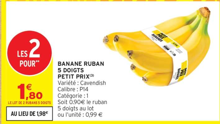 BANANE RUBAN 5 DOIGTS