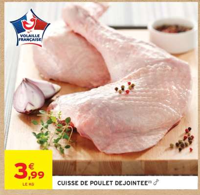 CUISSE DE POULET DÉJOINTÉE