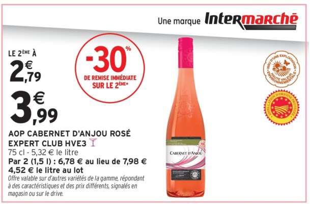 AOP CABERNET D'ANJOU ROSÉ EXPERT CLUB HVE3